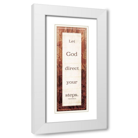 Lets God White Modern Wood Framed Art Print with Double Matting by Villa, Mlli