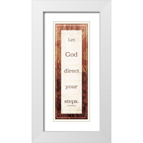 Lets God White Modern Wood Framed Art Print with Double Matting by Villa, Mlli
