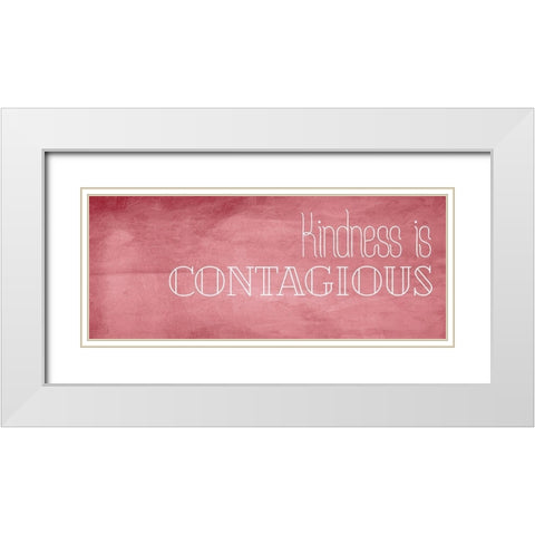Kindness White Modern Wood Framed Art Print with Double Matting by Villa, Mlli