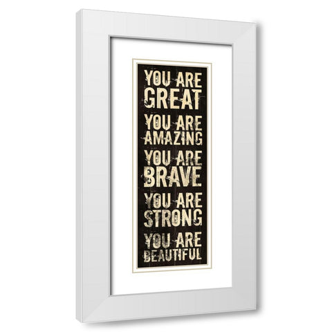 Amazing White Modern Wood Framed Art Print with Double Matting by Villa, Mlli