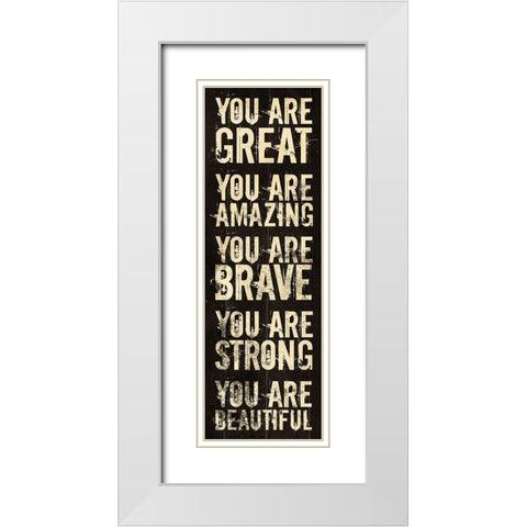 Amazing White Modern Wood Framed Art Print with Double Matting by Villa, Mlli