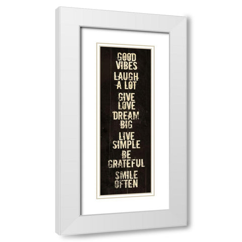 Dream Big White Modern Wood Framed Art Print with Double Matting by Villa, Mlli