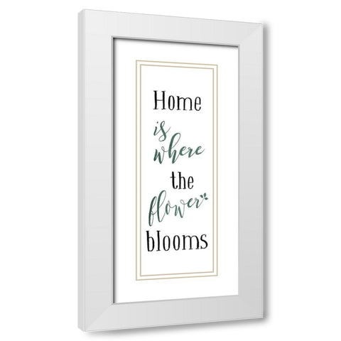 Flower Blooms Colors White Modern Wood Framed Art Print with Double Matting by Villa, Mlli