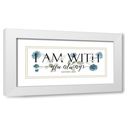 I Am With White Modern Wood Framed Art Print with Double Matting by Villa, Mlli
