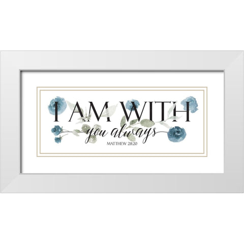 I Am With White Modern Wood Framed Art Print with Double Matting by Villa, Mlli