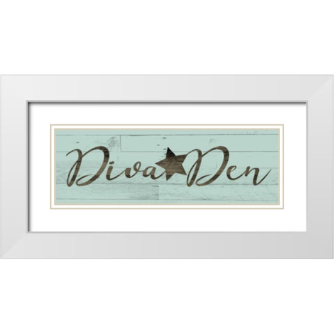 Diva Den White Modern Wood Framed Art Print with Double Matting by Villa, Mlli