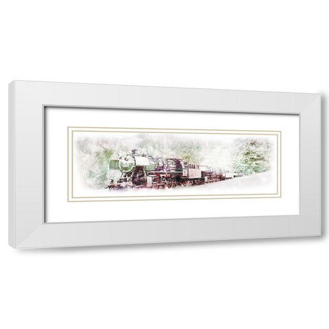 Traveling Through The Winter White Modern Wood Framed Art Print with Double Matting by Villa, Milli