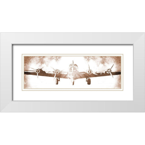 Time To Fly Sepia White Modern Wood Framed Art Print with Double Matting by Villa, Milli