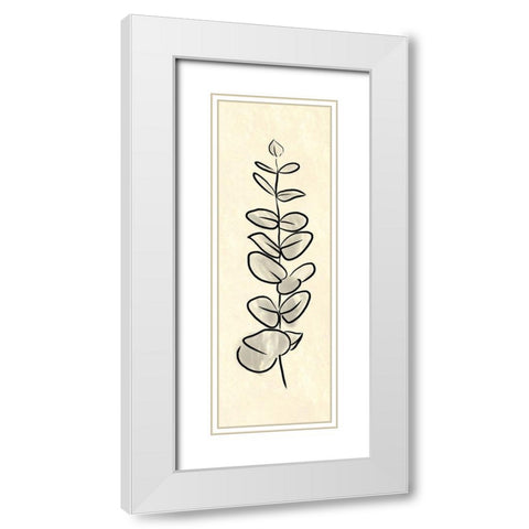 Simple Paper Flower 2 White Modern Wood Framed Art Print with Double Matting by Villa, Milli