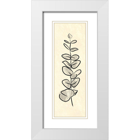 Simple Paper Flower 2 White Modern Wood Framed Art Print with Double Matting by Villa, Milli