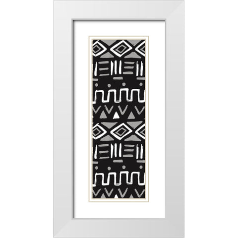 Slate Tribe White Modern Wood Framed Art Print with Double Matting by Villa, Milli