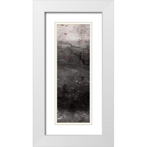 Stone Cold 3 White Modern Wood Framed Art Print with Double Matting by Villa, Milli