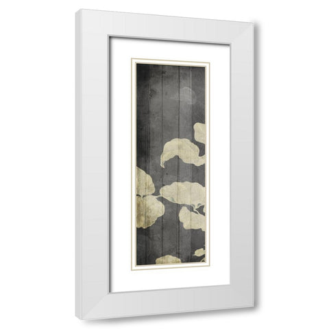 Aged Hanging Leaves White Modern Wood Framed Art Print with Double Matting by Villa, Milli