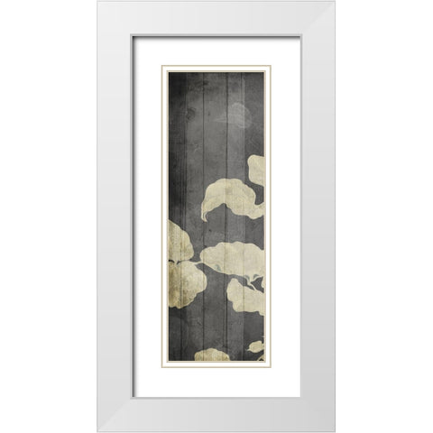 Aged Hanging Leaves White Modern Wood Framed Art Print with Double Matting by Villa, Milli