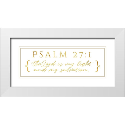 Lord Is My Light White Modern Wood Framed Art Print with Double Matting by Villa, Milli