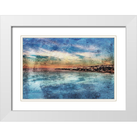 View of the Coast White Modern Wood Framed Art Print with Double Matting by Villa, Mlli