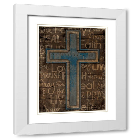 Rise White Modern Wood Framed Art Print with Double Matting by Villa, Mlli