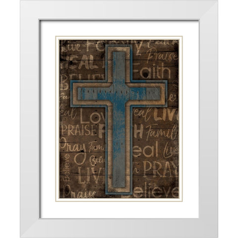Rise White Modern Wood Framed Art Print with Double Matting by Villa, Mlli