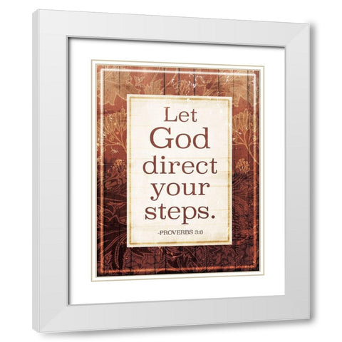 God Direct White Modern Wood Framed Art Print with Double Matting by Villa, Mlli