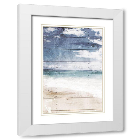 Coastal Chill White Modern Wood Framed Art Print with Double Matting by Villa, Mlli
