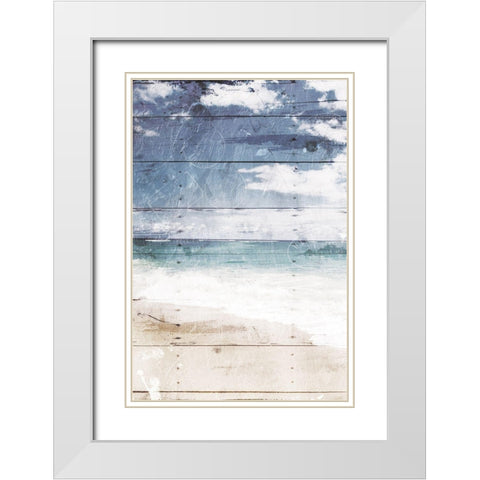 Coastal Chill White Modern Wood Framed Art Print with Double Matting by Villa, Mlli