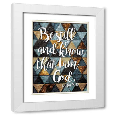 Be Still White Modern Wood Framed Art Print with Double Matting by Villa, Milli