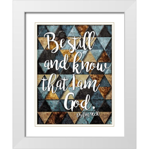 Be Still White Modern Wood Framed Art Print with Double Matting by Villa, Milli