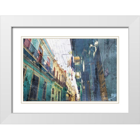 Havanagram Too White Modern Wood Framed Art Print with Double Matting by Villa, Milli