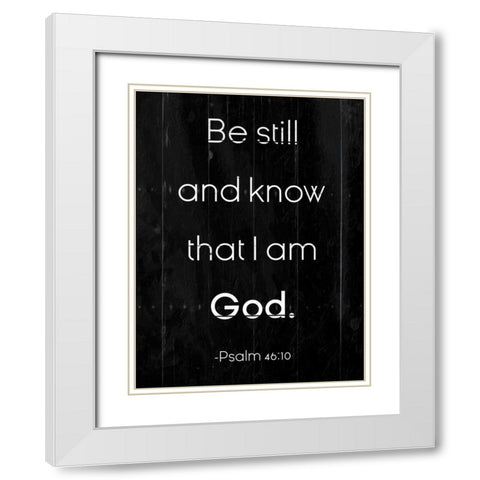 Be Still White Modern Wood Framed Art Print with Double Matting by Villa, Milli