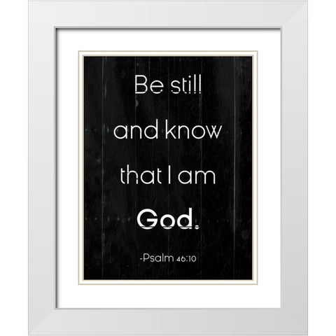 Be Still White Modern Wood Framed Art Print with Double Matting by Villa, Milli
