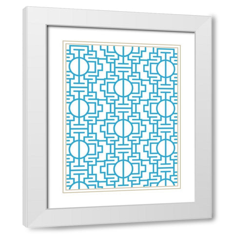 Tech Wall White Modern Wood Framed Art Print with Double Matting by Villa, Milli