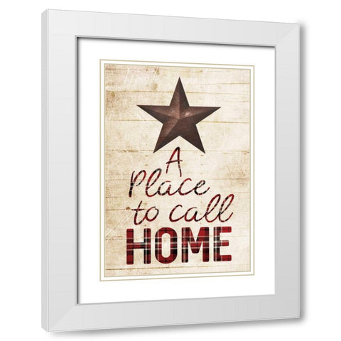 Star Home White Modern Wood Framed Art Print with Double Matting by Villa, Milli
