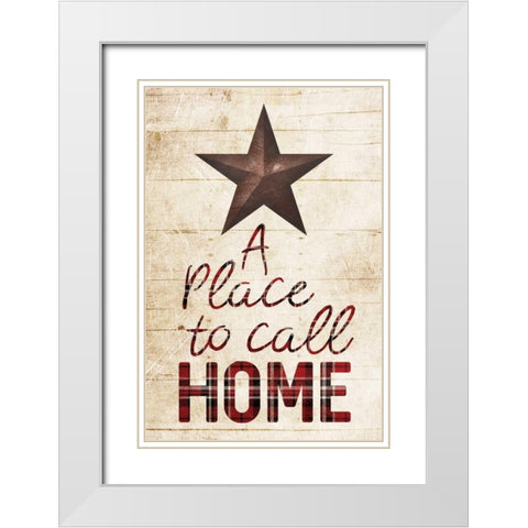Star Home White Modern Wood Framed Art Print with Double Matting by Villa, Milli