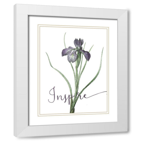 Inspire White Modern Wood Framed Art Print with Double Matting by Villa, Mlli