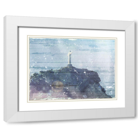 Look Above White Modern Wood Framed Art Print with Double Matting by Villa, Mlli