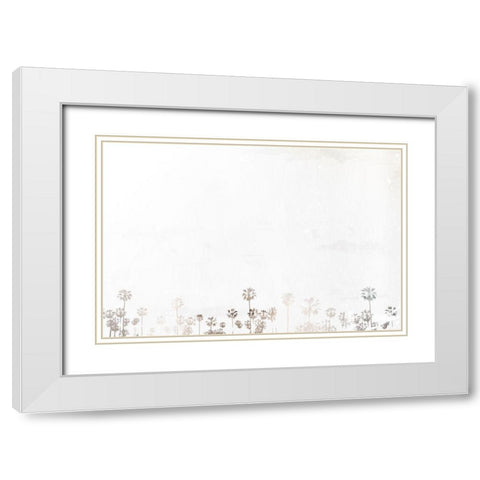 Palms To Palms White Modern Wood Framed Art Print with Double Matting by Villa, Mlli