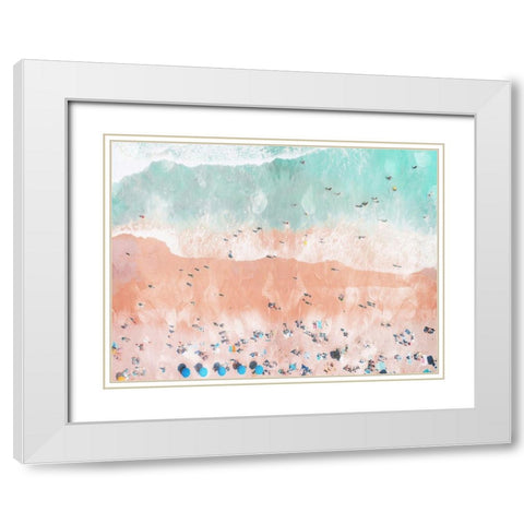 Bright Beaching Out  White Modern Wood Framed Art Print with Double Matting by Villa, Mlli