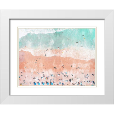 Bright Beaching Out  White Modern Wood Framed Art Print with Double Matting by Villa, Mlli