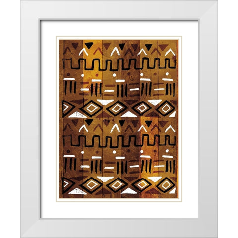 Wood Tribe White Modern Wood Framed Art Print with Double Matting by Villa, Mlli