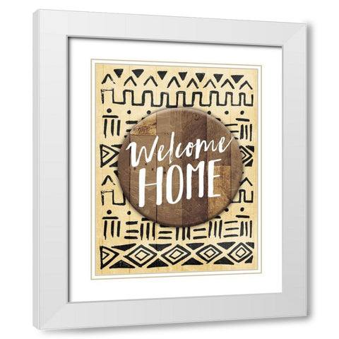 Tribe Phrase White Modern Wood Framed Art Print with Double Matting by Villa, Mlli
