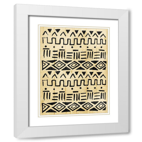 Tribe Light White Modern Wood Framed Art Print with Double Matting by Villa, Mlli