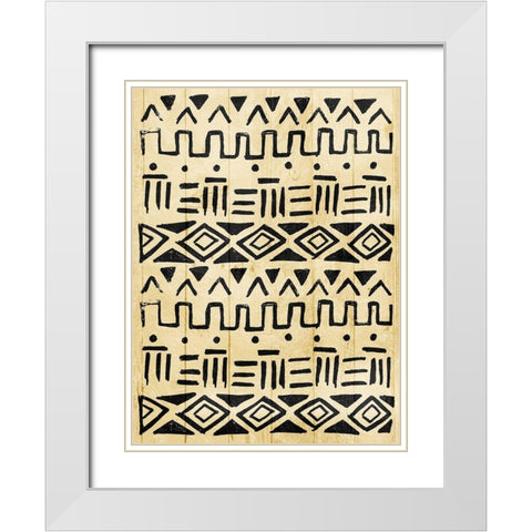 Tribe Light White Modern Wood Framed Art Print with Double Matting by Villa, Mlli