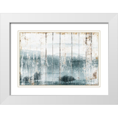 Forrest White Modern Wood Framed Art Print with Double Matting by Villa, Mlli