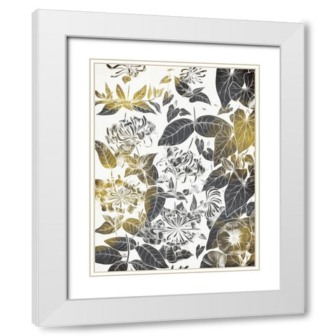 Look Through The Flowers White Modern Wood Framed Art Print with Double Matting by Villa, Mlli