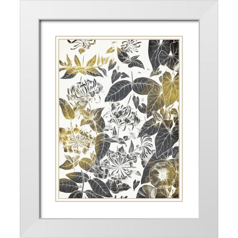 Look Through The Flowers White Modern Wood Framed Art Print with Double Matting by Villa, Mlli