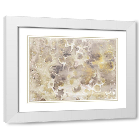 Soft Flower Bursts White Modern Wood Framed Art Print with Double Matting by Villa, Mlli
