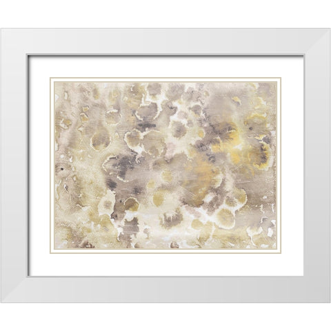 Soft Flower Bursts White Modern Wood Framed Art Print with Double Matting by Villa, Mlli