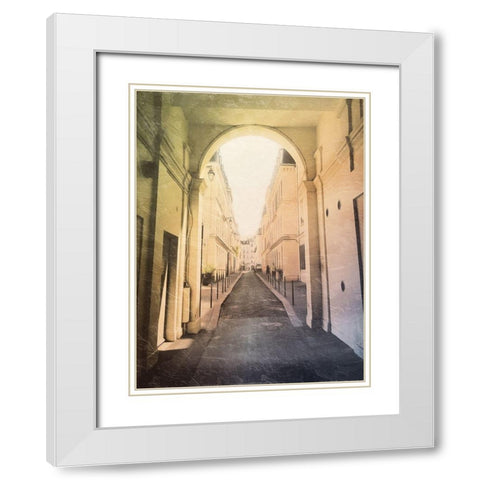 Next Block White Modern Wood Framed Art Print with Double Matting by Villa, Mlli