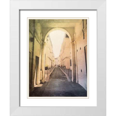 Next Block White Modern Wood Framed Art Print with Double Matting by Villa, Mlli