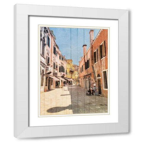 Lets Go This Way White Modern Wood Framed Art Print with Double Matting by Villa, Mlli